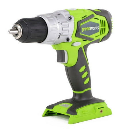 - Greenworks 24V Cordless Lithium-Ion 2-Speed 1/2-Inch Hammer Drill, Battery Not Included 3700502A
