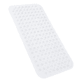 thumbnail image 1 of Bath Tub Shower Stall Mat 31x15.5 Inch Non-Slip and Latex Free, Bathtub Mat with Suction Cups, Machine Washable Bathroom Mats with Drain Holes (Clear), 1 of 7