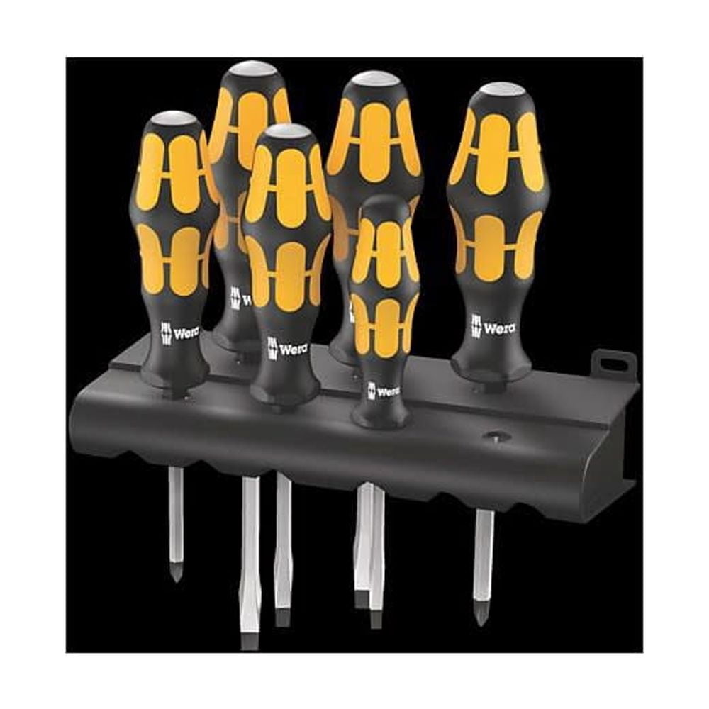 Wera Tools Kraftform 932/6 Chiseldriver And Rack Screwdriver Set