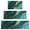 Teal Gold Marble, variant on Teal Gold Marble Pattern Kitchen Rugs Sets Of 3,Kitchen Runner Rugs Non Skid Washable,Decorative Kitchen Floor Mats for Kitchen,Sink,Laundry,17"x30"  17"x47"   17"x59"