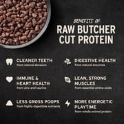 Vital Essentials Freeze Dried Dog Food, Raw Rabbit Crunchy Mini Nibs | Complete Meal or Topper | 96% Rabbit, Organs & Bone | Limited Ingredient, High Protein, Grain Free Dry Dog Food | 25 oz bag