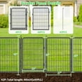thumbnail image 6 of SQIREP Metal Garden Fence 94.5ft(L)x40in(H) No Dig Fence Decorative Garden Fencing with Gate Animal Barrier Fences for Backyard Patio Garden Flower Beds, 6 of 9