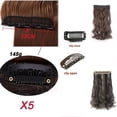 thumbnail image 3 of FLORATA 24-29 Inches Wavy 3/4 Full Head Clip in Hair Extensions One Piece Hair Up to 20 colors, 3 of 6