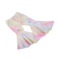 thumbnail image 3 of PENGXIANG Girl‘s Autumn Tie Dye Print Ripped Bell Bottom Pants with Pockets, 3 of 9