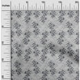 thumbnail image 1 of oneOone Organic Cotton Voile Fabric Leaves & Floral Block Printed Fabric 1 Yard 42 Inch Wide, 1 of 4