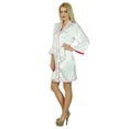 thumbnail image 2 of Bimba Women Short Satin Robe Getting Ready Bride Bridesmaid Robes Coverup Gift, 2 of 6