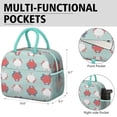 thumbnail image 6 of Lunch Bag Lunch Box for Women Reusable Insulated Lunch Bags,Water-Resistant Crab Design Pattern Cooler Lunch Tote Bag, Large Capacity for Work Travel Picnic, 6 of 6