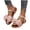 Pink, variant on ZACPNCV Womens Flat Sandals Bow Design Round Toe Elastic Back Strap Comfort Summer