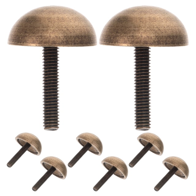 NUOLUX 8Ud Tapas De Tornillo De Latón Para Tornillos Autorroscantes En Muebles Y Gabinetes Café