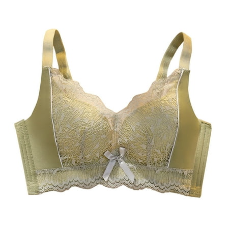 

eczipvz Women S Lingerie Sleep & Lounge Women s Plus Size Minimizer Unlined Underwire Full Coverage Bra Green 85C