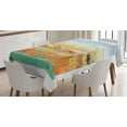 thumbnail image 1 of Ambesonne Cartoon Tablecloth Rectangular Table Cover, Savannah, 60"x90", Multicolor, 1 of 3