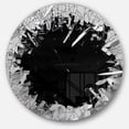 thumbnail image 1 of Designart 'Abstract Broken Wall 3D Design ' Modern wall clock, 1 of 6