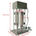 thumbnail image 3 of MONIPA 40w 15L Stainless Steel Commercial Electric Spanish Churro Maker Machine+Mould*4, 3 of 9