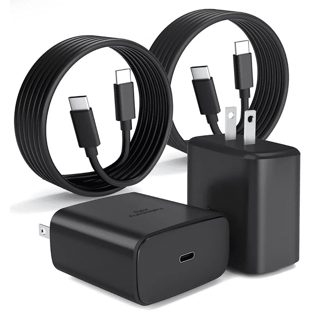 Cargador Tipo C De 45w BLOOSOM Para Samsung S23 S23 Ultra 2 Piezas Negro
