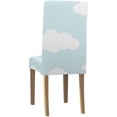 thumbnail image 2 of ZHANZZK Blue Sky with Clouds Stretch Chair Cover Protector Seat Slipcover for Dining Room Hotel Wedding Party Set of 1, 2 of 5