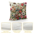 thumbnail image 4 of COMIO Wild Flowers Leaves Throw Pillow Case Cushion Cover Botanical Spring Composition with Butterfly, Botanic, Watercolor Herbs Decorative Throw Pillow Covers Cushion Case for Sofa Couch, 4 of 5