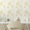 thumbnail image 2 of Ambesonne Astral Peel & Stick Wallpaper for Home, Sun and Moon Medieval Witchy, 13"x100", Off White and Dark Sand Brown, 2 of 5