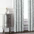 thumbnail image 3 of Damaskus Linen Mist Pinch Pleat Drapery Panel - Pair 20"x144", 3 of 5