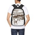 thumbnail image 4 of Easygdp Woodland Forest With Deers Mochila de Gran Capacidad Minimalista Ideal para Escuela, Viajes y Uso Diario, 4 of 6