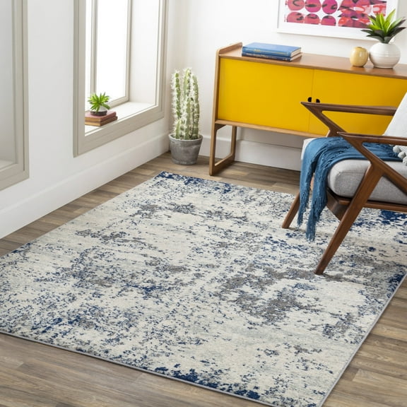 Livabliss Area Rugs for Living Room, 5x7 Sunderland Modern Gray Rug, Bedroom Dining Room Home Decor Stain Resistant Carpet (5'3" x 7'3")