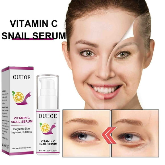 Xihbxyly VitaminC Snail Anti-wrinkle And Firming Skin Brightening Facial Snail Repair Essence,30ml Clearance Items