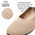 thumbnail image 3 of CHICVOMEY Women's Knit Pointed-Toe Flats Shoes - Comfortable Slip On Casual Walking Flats for Work Office, 3 of 8