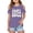 Purple, variant on Girls T Shirts Children Kids Girls Short Sleeve Cold Shoulder T Shirts Kids Summer Oversized Tops Casual Crewneck Basic Tees Black Size 9-10 Years