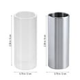 thumbnail image 4 of EXHUMKY 6Pcs Guitar Slide Medium Bottleneck Glass and Stainless Steel Assorted Colors for Guitar, 4 of 7