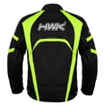 thumbnail image 1 of HWK Motorcycle Jacket Men's Riding Textile Racing Motorbike Hi-Vis Biker CE Armored Water Resistant Jackets (Hi-Vis Green, XL), 1 of 4