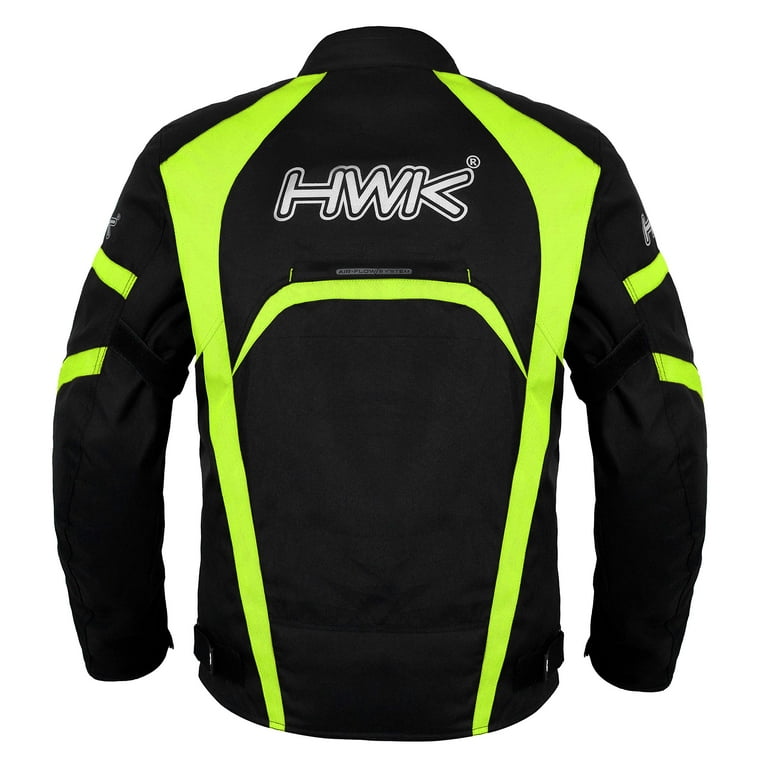 HWK Motorcycle Jacket Men's Riding Textile Racing Motorbike Hi-Vis