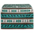 thumbnail image 1 of UNICEU Aztec Tribal Horse Geometric Toaster Cover Polyester Quilted for Four Slice Dust & Fingerprint Protection, kitchen, 1 of 6