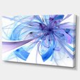 thumbnail image 2 of Blue Large Fractal Flower Pattern - Floral Canvas Art Print, 2 of 3