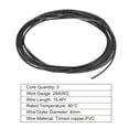 thumbnail image 6 of Uxcell 28AWG Electrical Wire 3 Conductors Tinned Copper 16.4Ft Low Voltage Case Flexible Extension Power Cord Black, 6 of 6