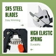 thumbnail image 3 of Garden Grafting Tool Kits, 2025 Upgrade 2 in 1 Pruning Tools Grafting Scissors, V-Graft, Ω-Graft and U-Graft, Heavy Duty Pruning Shears Trimming Fruit Tree Pruning Tools Kit (Black), 3 of 7