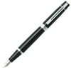 Sheaffer 300 Fountain Pen - Glossy Black Chrome Trim - Medium Point