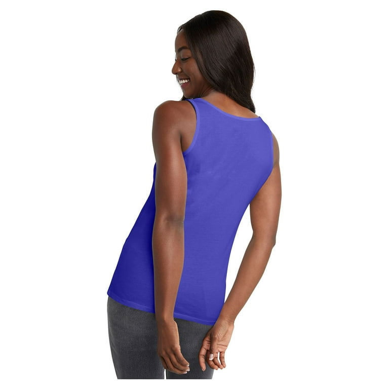 Hanes Women's Scoopneck Cotton Jersey Tank