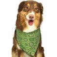 thumbnail image 5 of Dog Bandanas, Cute Limes Stripe Adjustable Dog Scarf Triangle Bib Handkerchief Accessories for Small Medium Large Dogs, Cats, Pets, 5 of 6