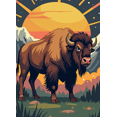 thumbnail image 4 of Wildlife Themed Buffalo Artistic Banner Background Party Decorations Photography Props Western Themed Event Backdrop Rustic Gathering Decor Outdoor Festival Supplies, 4 of 7
