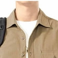 thumbnail image 3 of Maean Mens Button down Shirts Jacket Long Sleeve Loose Shacket Lightweight Work Jackets with Pockets, 3 of 6