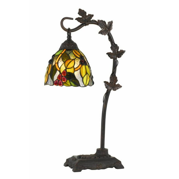 Cal Lighting Cotulla 1-Light Downbridge Metal Table Lamp in Multi-Color