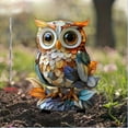 thumbnail image 5 of DAMAI Owl Acrylic Garden Stake, Outdoor Acrylic Owl Sculptures for Flower Potted Ornament and Landscape Beautification, 2D Flat Patio Owl Art Insert for Garden, Lawn, Backyard, Farm, 5 of 6
