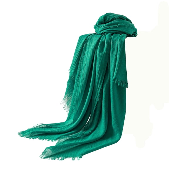 Cekizud Scarves for Women Solid Color Warm Soft Shawl Versatile Daily Wear Neck Wrap