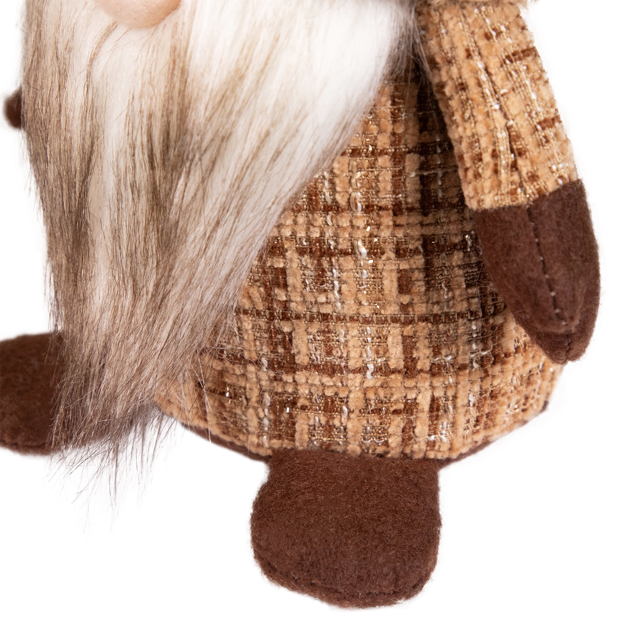 Northlight Plush Gnome with Moose Hat Fall Harvest Decoration  - 11.75"