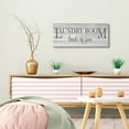 thumbnail image 2 of Stupell Industries Fun Laundry Room Funny Word Bathroom Black And White Design Canvas Wall Art by Kimberly Allen, 2 of 6