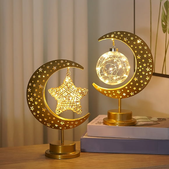 Lampe de Nuit Étoilée avec Lueur LED Chaude - Lampe Décorative Économe en Énergie pour Chambre, Nursery Ou Cadeau