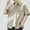 Coffee, variant on Summer Overshirt for Men Color Block Button Down Shirts Short Sleeve Casual Loose Fit Sun Protection Shirt Jackets