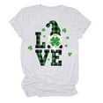 thumbnail image 3 of ICHUANYI Womens T-Shirt Stylish Short Sleeve Tees St.Patrick's Day Print Top Crew Neck Tops Cloth New Trending, 3 of 4
