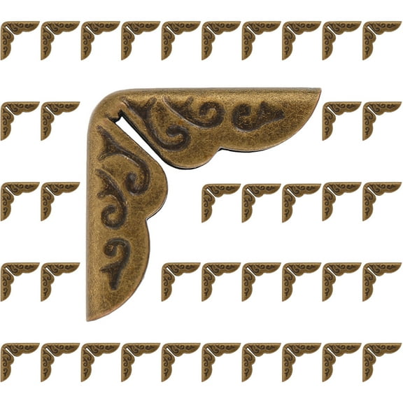 50Pcs Small Book Corners Metal Album Corner Protectors for Photo Albums