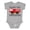 AC-Heather Grey, variant on Grandpa's Little Firefighter Boys Baby Bodysuit