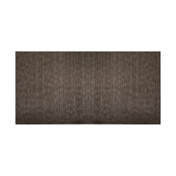 Fasade - Ripple Vertical Smoked Pewter Decorative Wall Panel - Fast and Easy Installation (4' X 8' Panel)
